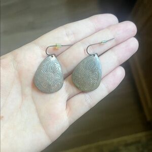 Elegant Silver Teardrop Earrings